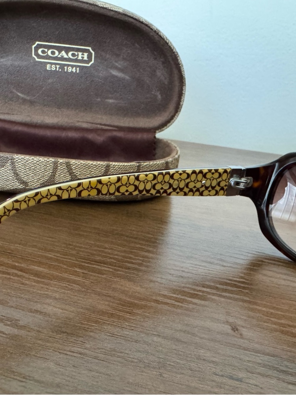 Coach Jackie S430 Frame Women's Sunglasses with Brown Gradient Lenses - Picture 4 of 5